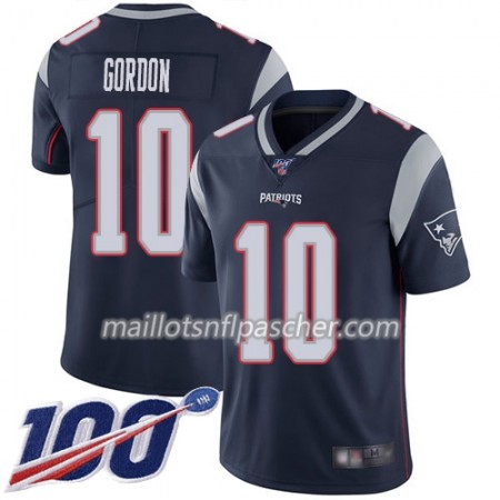 Maillot New England Patriots Josh Gordon 10 Nike Navy Bleu 100th - Homme